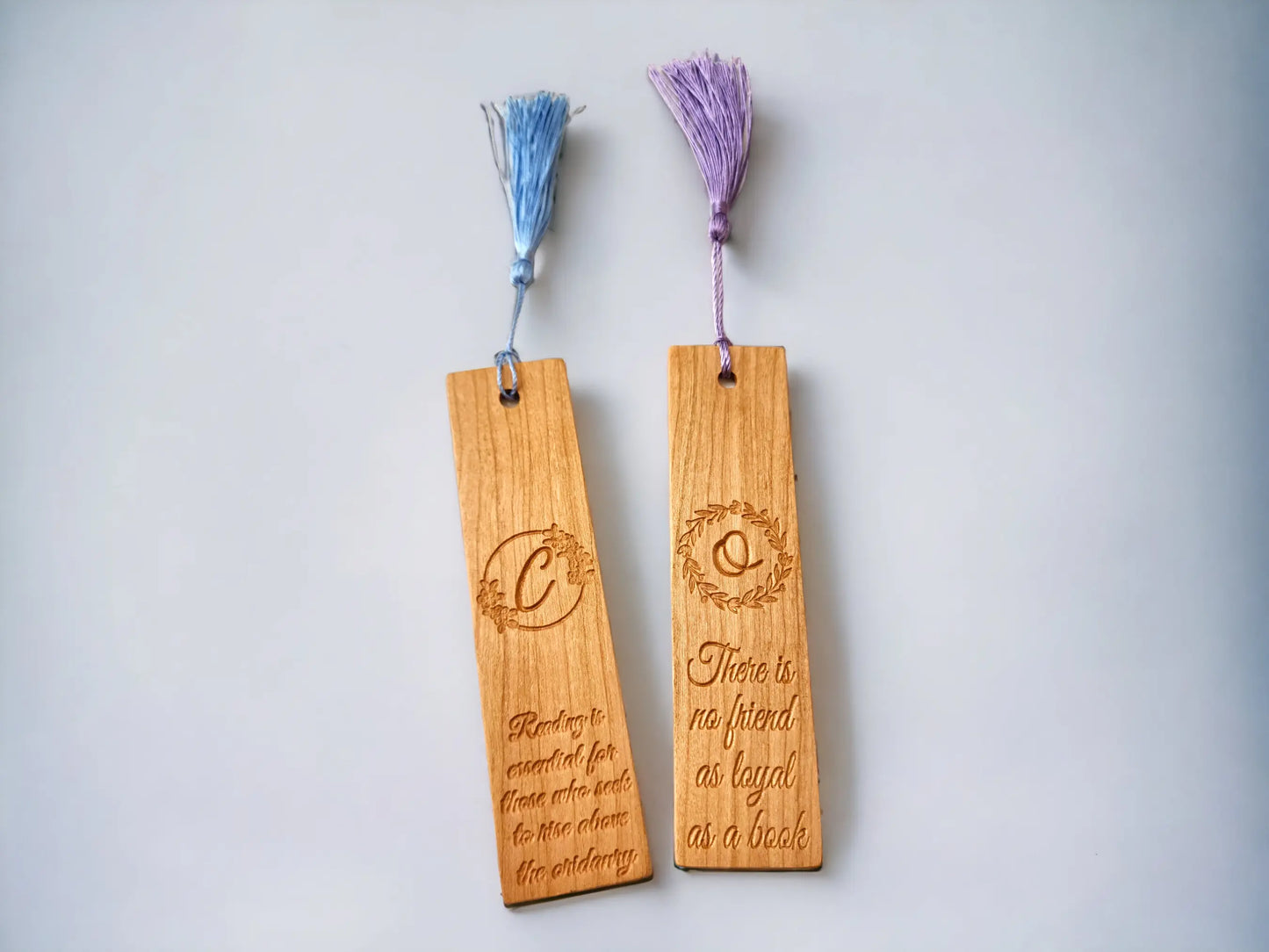 Monogrammed Wood Bookmark Luigi's Wood Shop