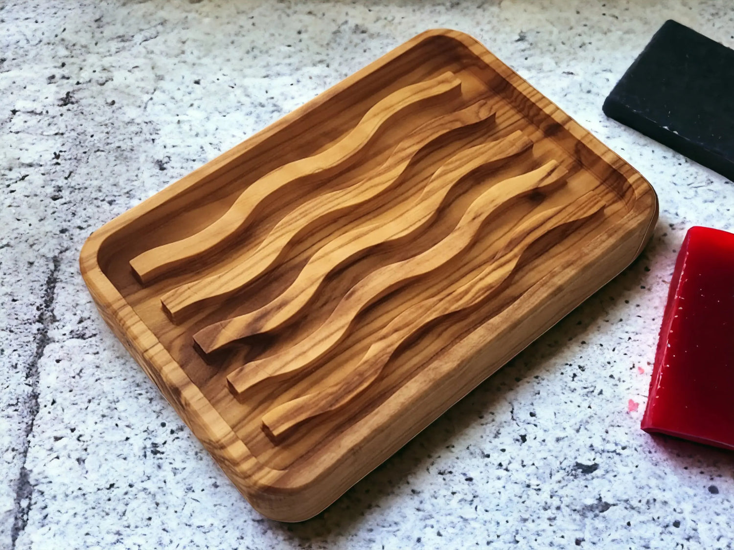 Olive Wood Soap Dish - Luigi's Wood Shop