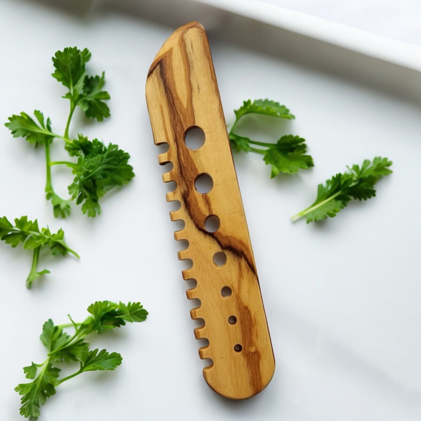 Olive Wood Herb Stripper -