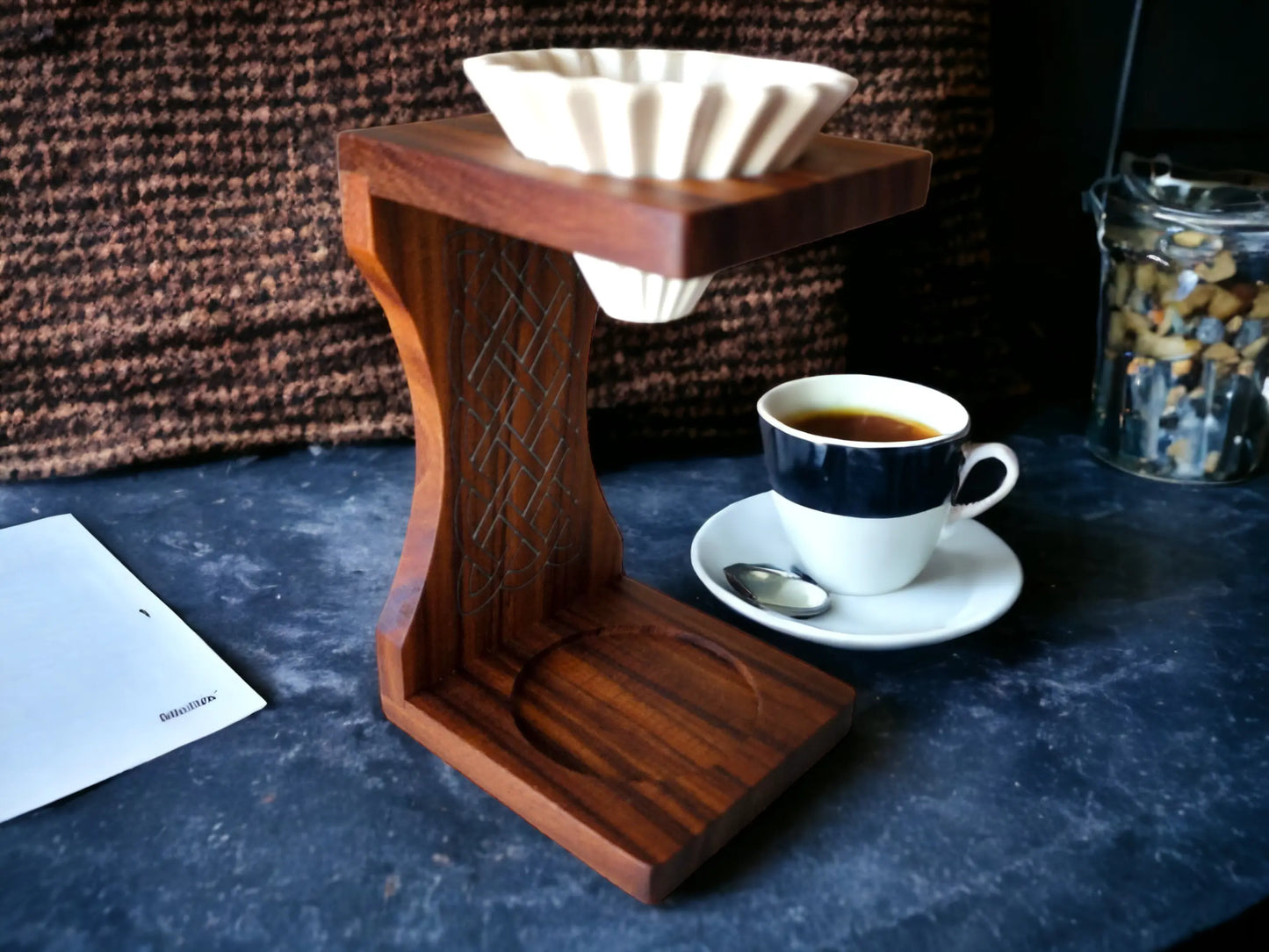 Pour Over Coffee Stand Luigi's Wood Shop