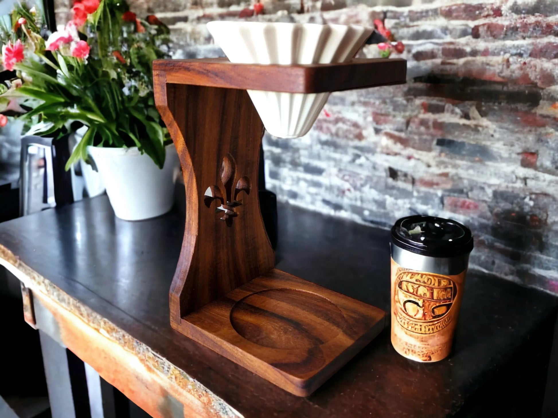 Pour Over Coffee Stand Luigi's Wood Shop