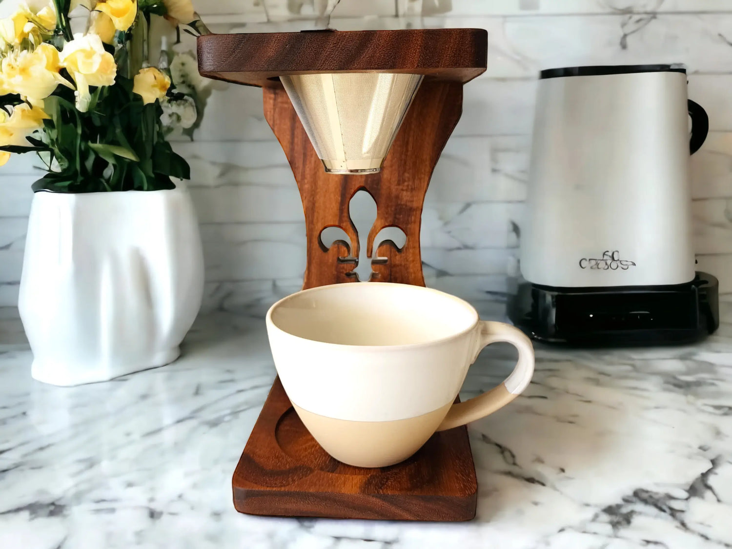 Pour Over Coffee Stand Luigi's Wood Shop