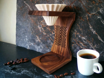 Pour Over Coffee Stand - Luigi's Wood Shop