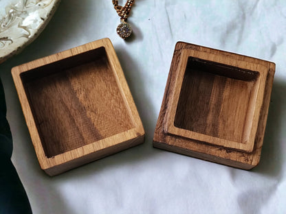 Engraved Wooden Jewelry Box -