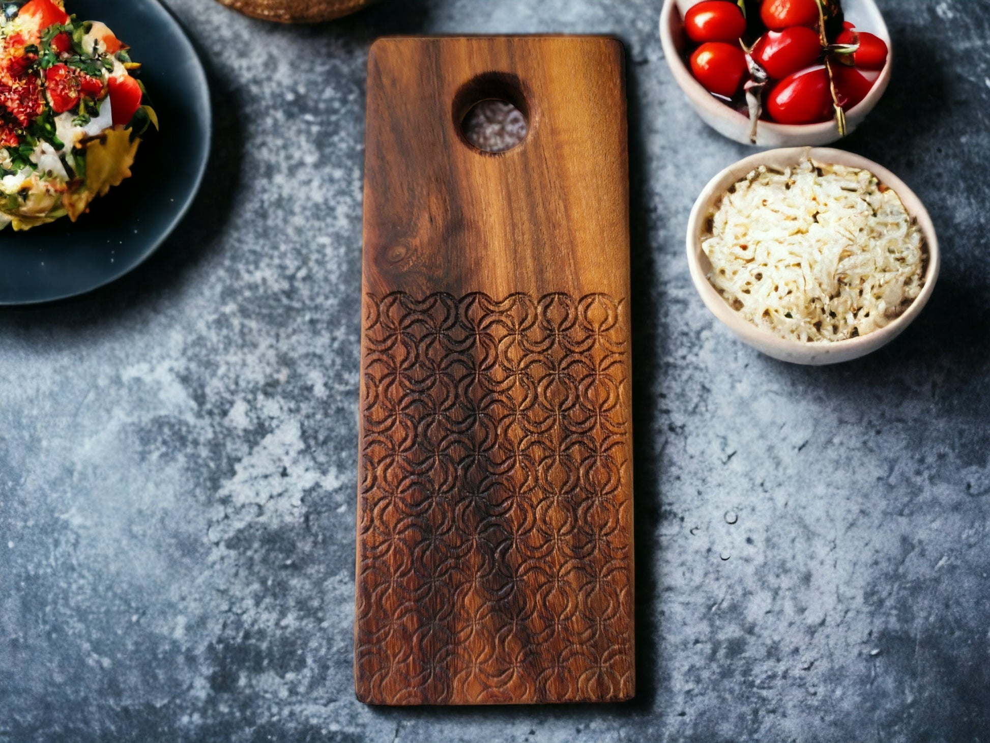 Gnocchi Board with Artistic Pattern -