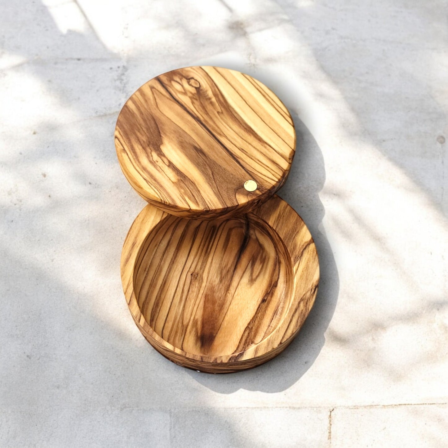 Olive Wood Salt Cellar -