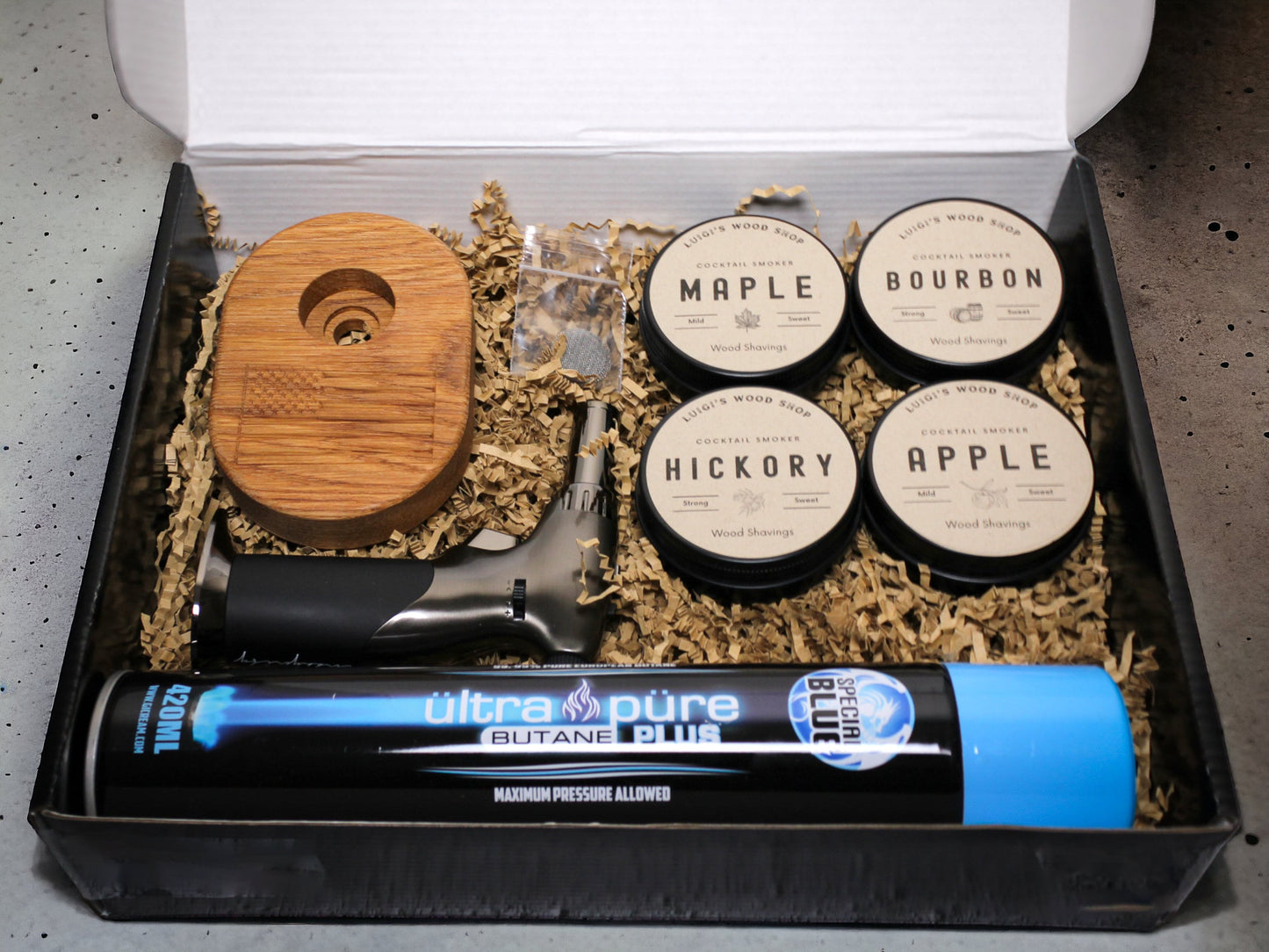 Premium Whiskey Smoker Bundle, Personalized Whiskey Barrel Infusion Kit, Barrel Smoked Cocktails, Gift for Mixologists