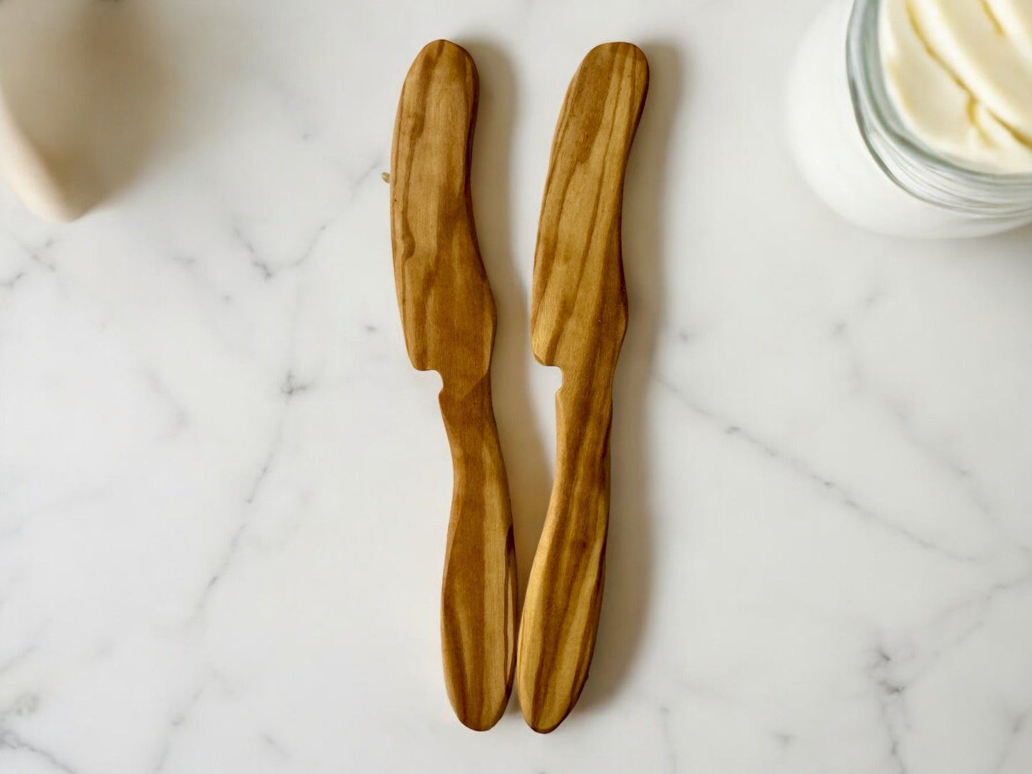 Olive Wood Butter Knife, Sustainable Spreader, Wooden Butter Spreader, Eco-Friendly Kitchen Utensil