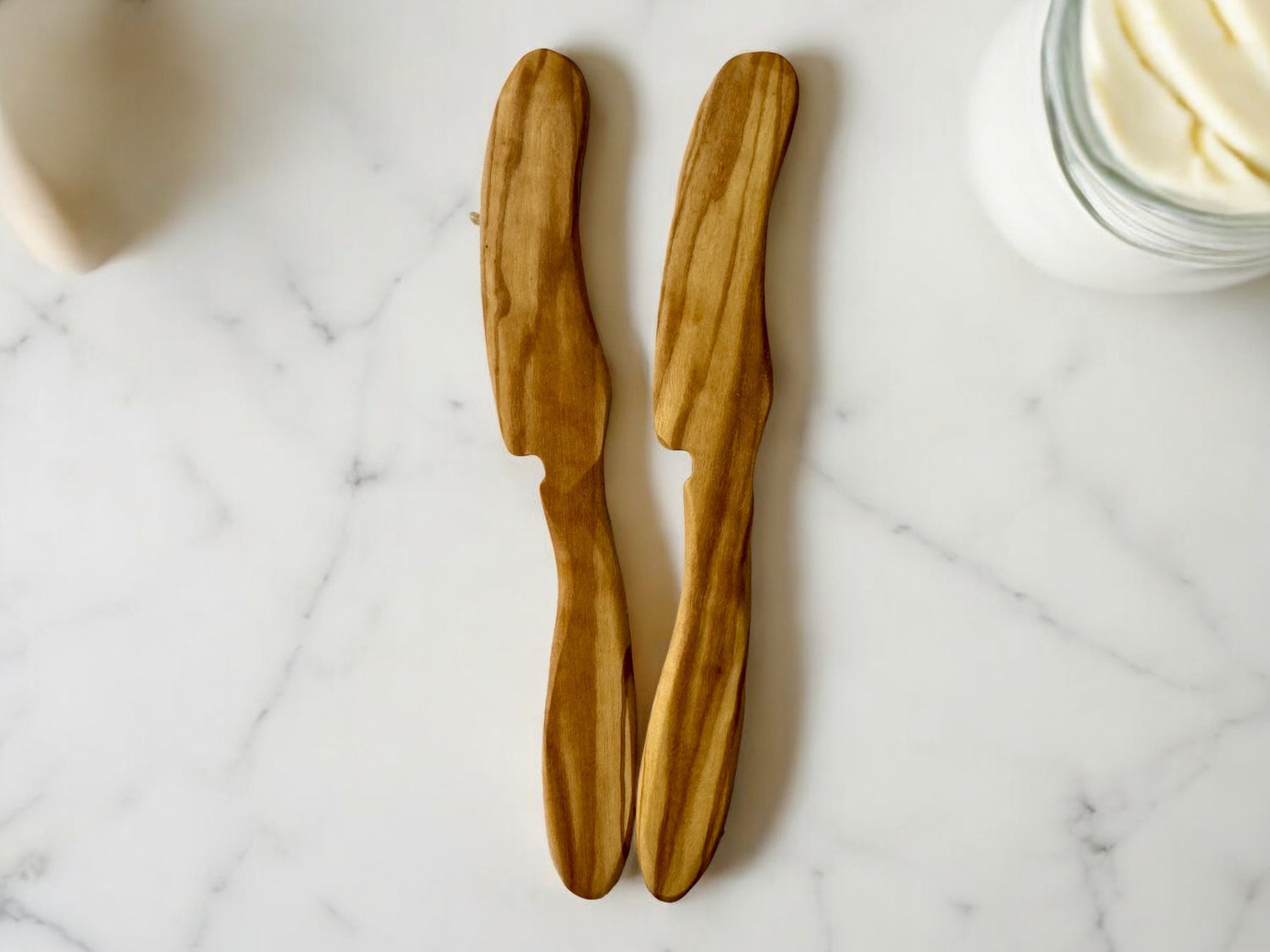 Olive Wood Butter Knife, Sustainable Spreader, Wooden Butter Spreader, Eco-Friendly Kitchen Utensil