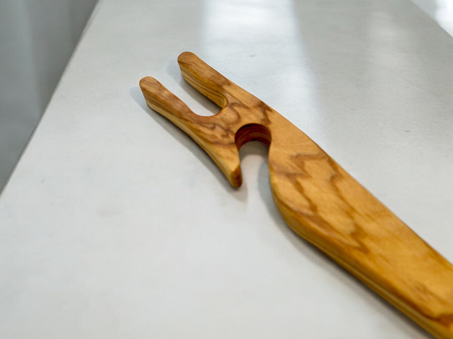 Olive Wood Oven Rack Push/Pull Stick with Magnet, Sustainable Kitchen Tool, Eco-Friendly Utility, Handcrafted