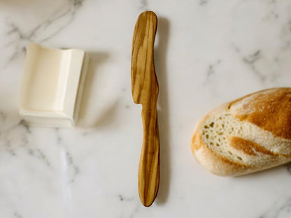 Olive Wood Butter Knife, Sustainable Spreader, Wooden Butter Spreader, Eco-Friendly Kitchen Utensil