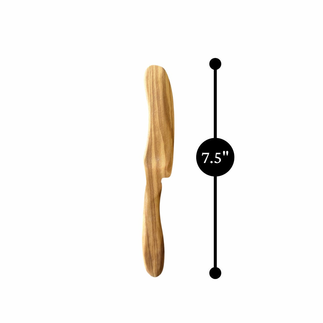 Olive Wood Butter Knife, Sustainable Spreader, Wooden Butter Spreader, Eco-Friendly Kitchen Utensil