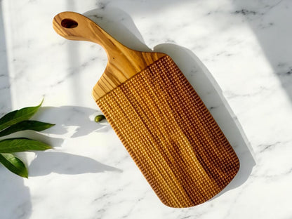 Olive Wood Gnocchi Board, Cavatelli Roller, Pasta Maker Tool, Homemade Pasta Tool, Kitchen Gadget