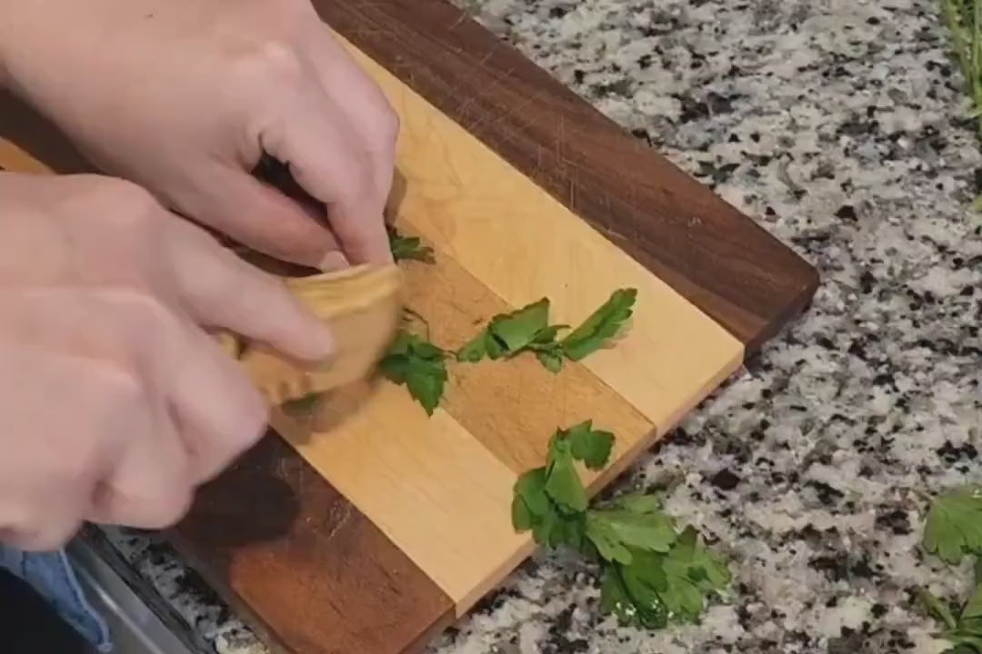 Olive Wood Herb Stripper, Leaf and Herb Knife