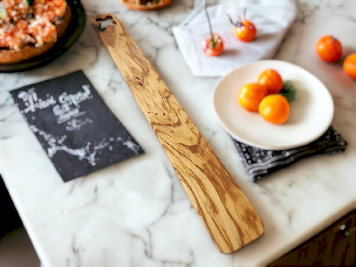 Olive Wood Spatula, Handmade Wooden Turner, Kitchen Utensil, Sustainable, Eco-Friendly